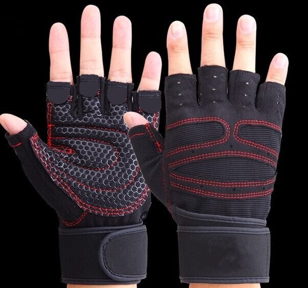 Breathable Workout Gloves – Half Finger Design for Better Control