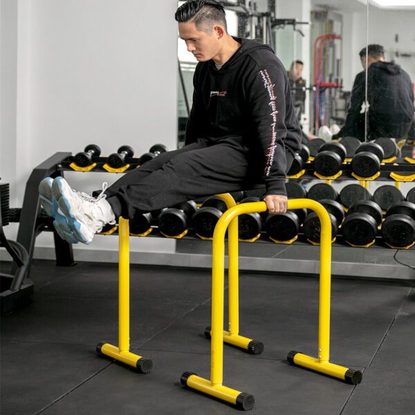 Home Gym Parallel Bar – Movable Single Bar for Calisthenics, Dips & Upper Body Workouts